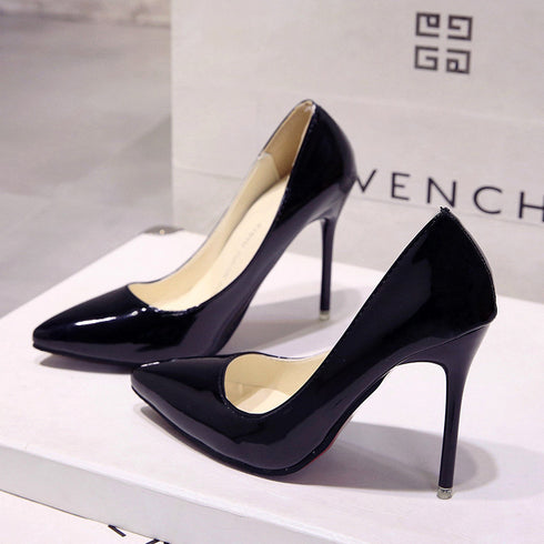 Womens Shoes Super High-Heeled One Color Shoes